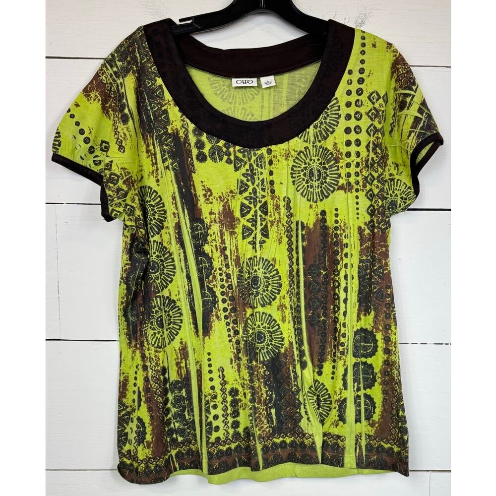 Cato Green Blouse Women’s Large